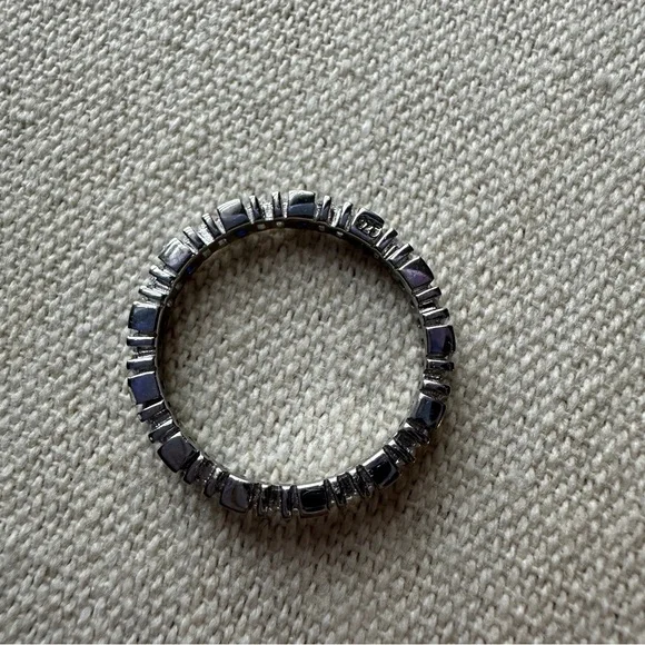 925 Sterling Silver Ring Sapphires and lab diamonds? - Picture 4 of 7